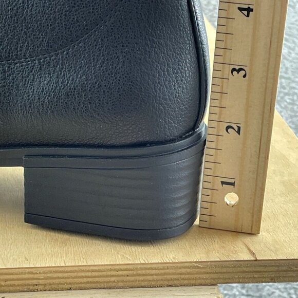 Aerosoles Women's DAZZY Ankle Boot BLACK Faux Leather 7M NWB S023 - Picture 7 of 12